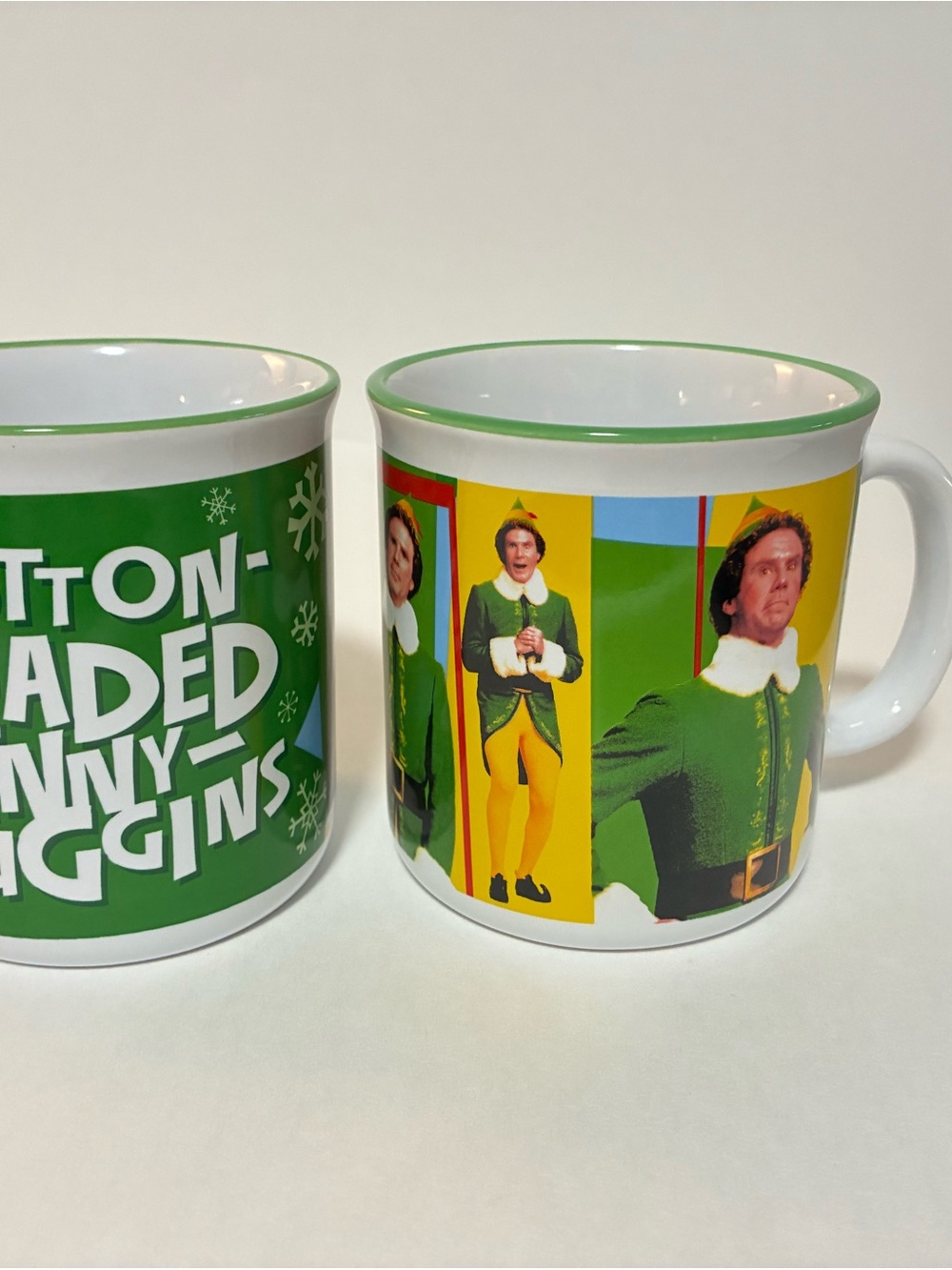 Holiday Character Ceramic Mug - Green/White